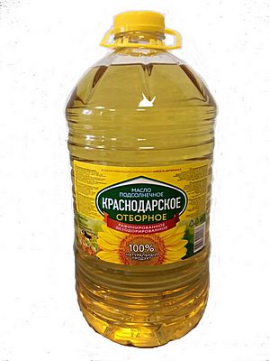 масло подсолнечное "краснодарское отборное" 5 литров