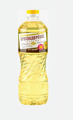 масло подсолнечное растительное Краснодарское отборное 1 литр