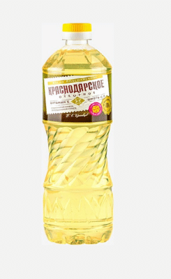 масло подсолнечное Краснодарское отборное 1 литр рафинированное дезодорированное
